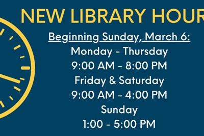 Northampton Township Library New Hours