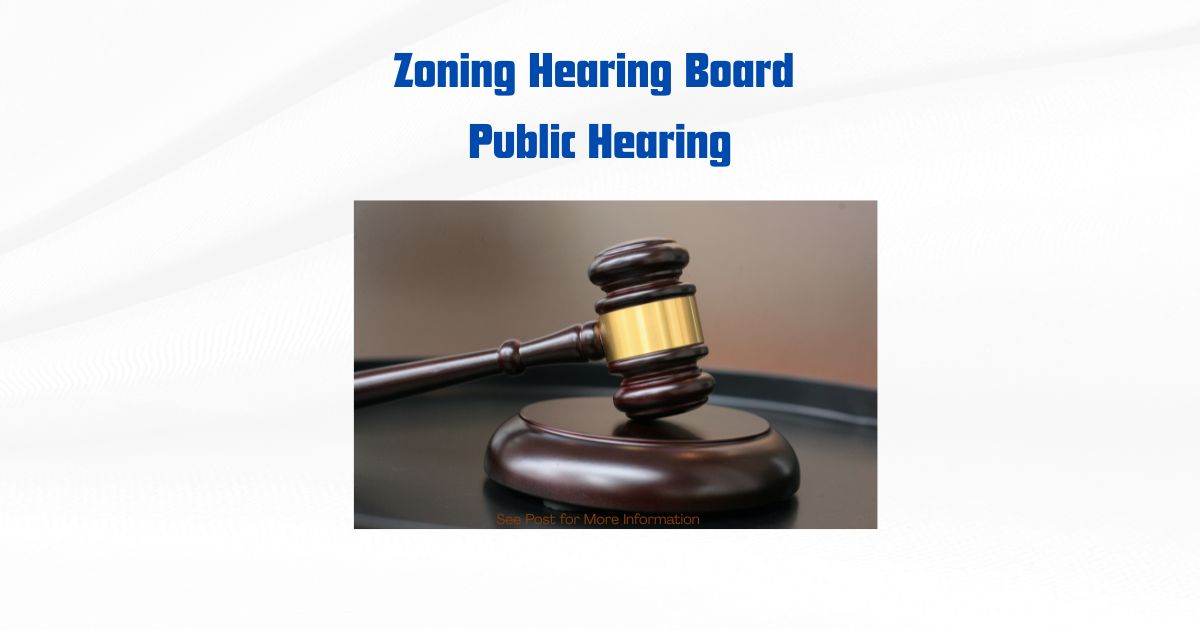 PUBLIC NOTICE-Zoning Hearing Board-June 8, 2026