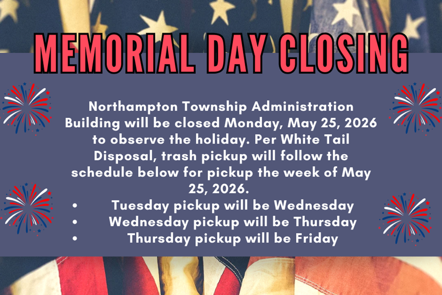 Administration Building Holiday Closing and Trash Collection Schedule