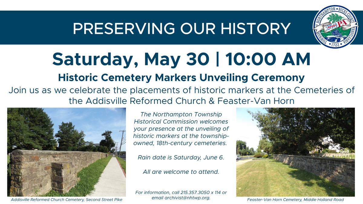 Historic Cemetery Markers Unveiling Ceremony
