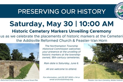 Historic Cemetery Markers Unveiling Ceremony