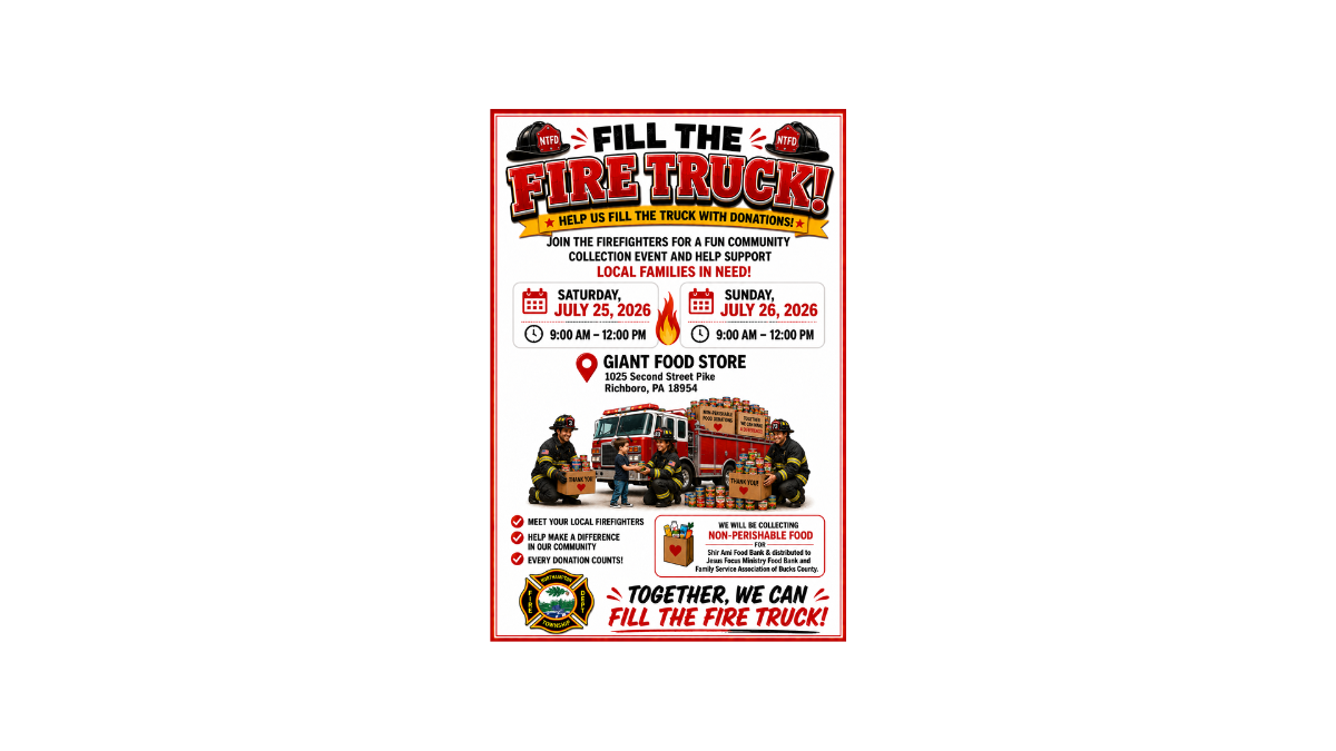 Help Support Our Community: Fill the Fire Truck at Giant Food Store on July 25th & 26th!