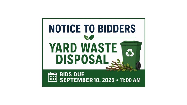 NOTICE TO BIDDERS – YARD WASTE DISPOSAL