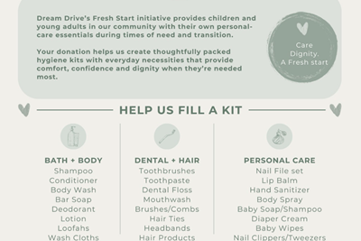Make a Difference: Donate Hygiene Essentials by Sept. 30th!