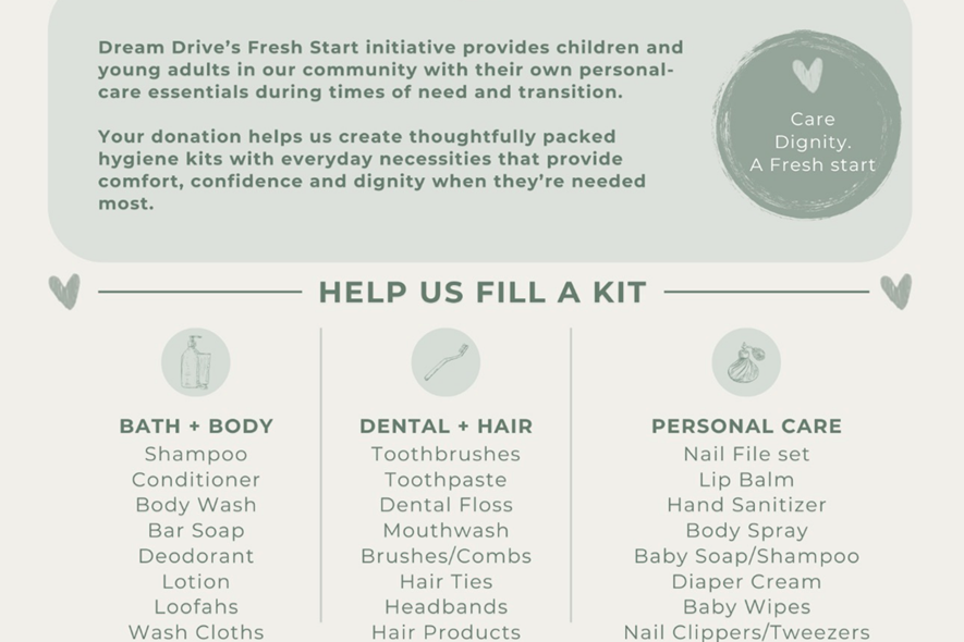 Make a Difference: Donate Hygiene Essentials by Sept. 30th!